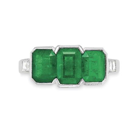 Appraisal: Emerald and Diamond Ring Estimate -