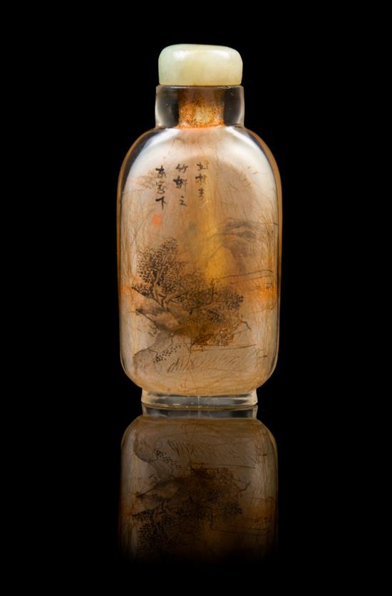 Appraisal: Sale Lot A Chinese Inside Painted Glass Snuff Bottle th