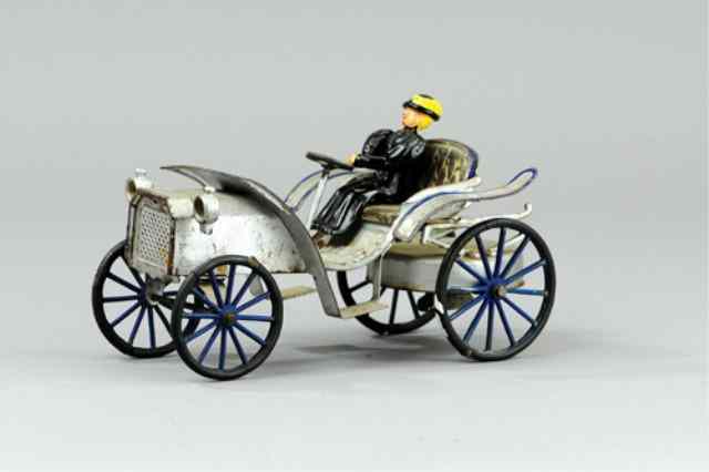 Appraisal: WILKENS PHAETON C pressed steel painted in silver overall embossed