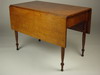 Appraisal: DINING TABLE - Sheraton period tiger maple drop leaf dining