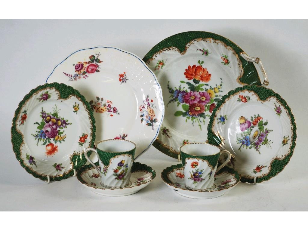 Appraisal: TWENTY PIECE 'DRESDEN' CHINA TEA SERVICE FOR SIX PERSONS floral