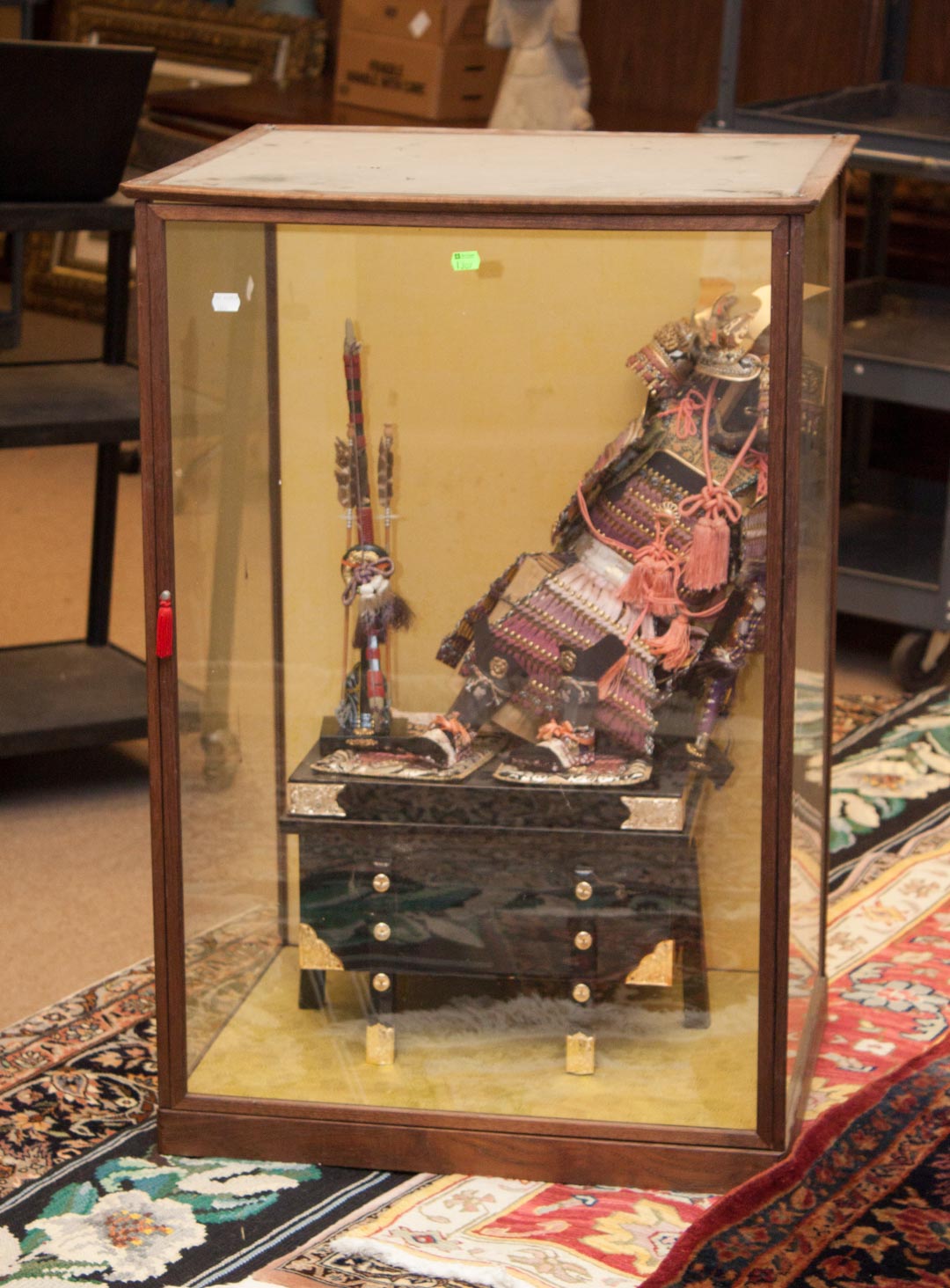 Appraisal: Japanese miniature samurai armor and weapons late th century miniature