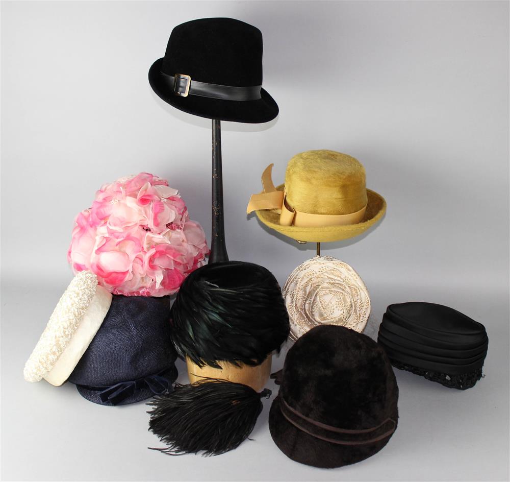 Appraisal: COLLECTION OF VINTAGE HATS DESIGNED BY MARCHE LUCILA MENDEZ PHIPPS