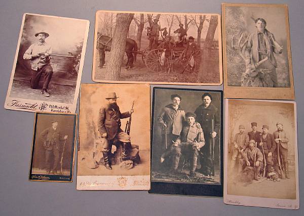 Appraisal: HUNTING PHOTOS Approximately hunting photos mostly late th early th