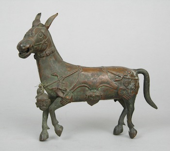 Appraisal: Bronze Horse Tibet ca th Century Bronze hollow form of