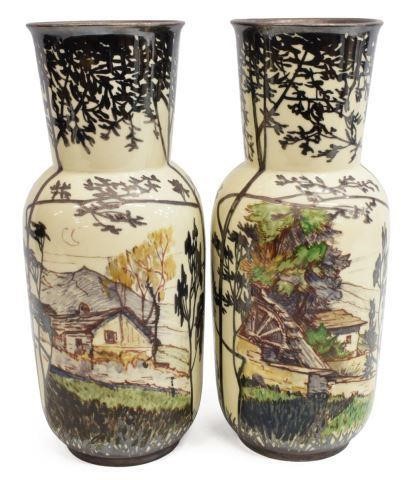 Appraisal: lot of German porcelain vases Porzellanfabrik Arzberg Bavaria early th