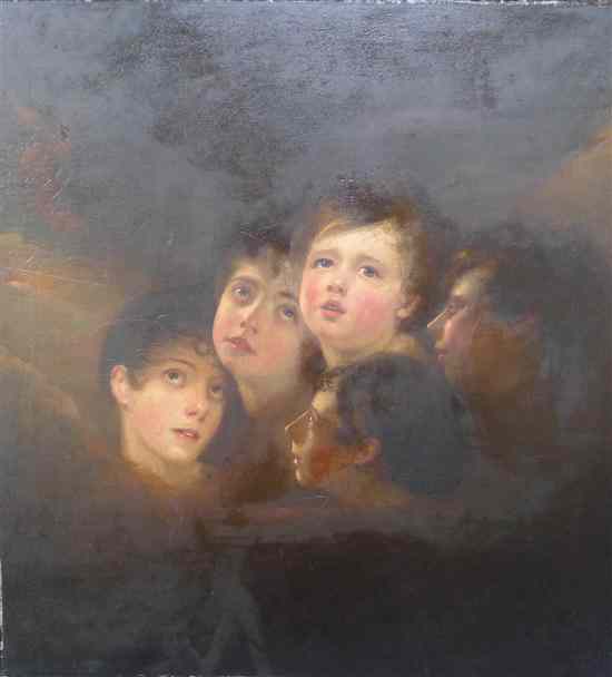 Appraisal: th century Scottish School oil on canvas Head studies of