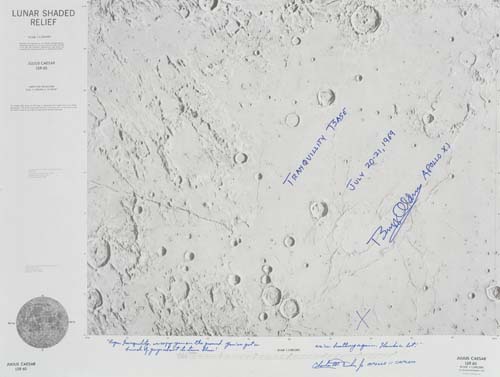 Appraisal: Lunar Shaded Relief Julius Caesar LSR The chart is number