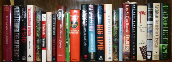 Appraisal: Signed Fiction Vols on shelves