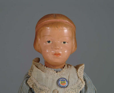 Appraisal: MOLDED HAIR SCHOENHUT GIRL A nice example of the bobbed