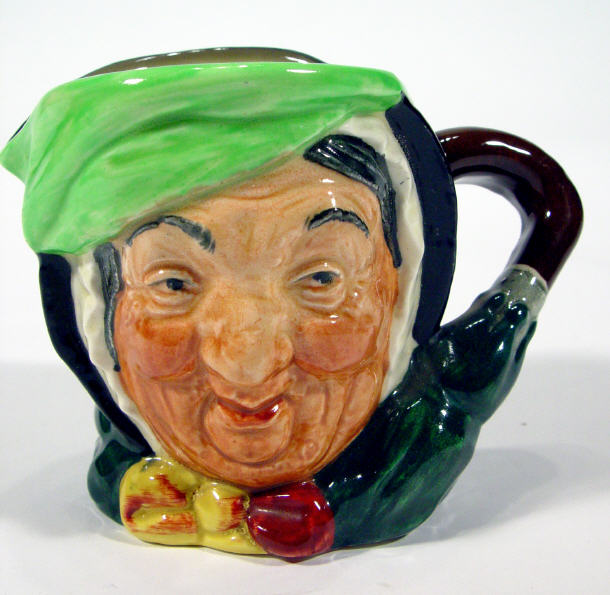 Appraisal: Small Royal Doulton character jug 'Sairey Gamp' factory marks to