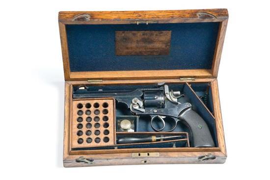 Appraisal: CASED WEBLEY W G ARMY REVOLVER England late th-early th