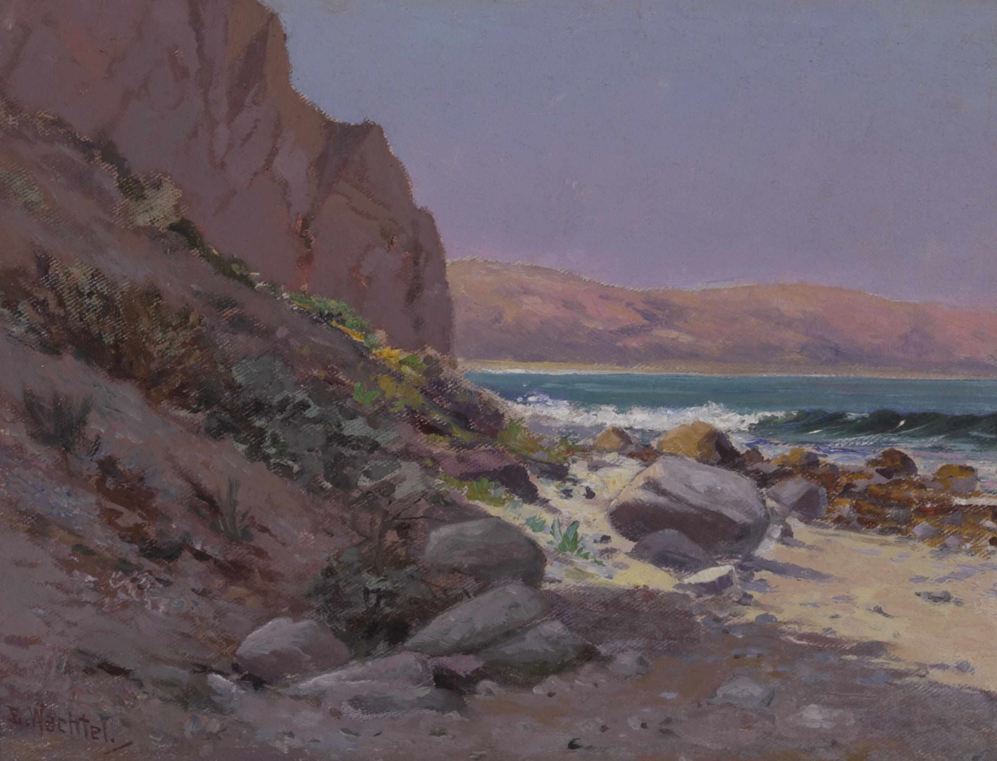 Appraisal: Elmer Wachtel American - Santa Barbara coast signed 'E Wachtel'