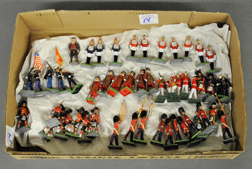 Appraisal: - Large misc grouping of Britains soldiers and Winston Churchill