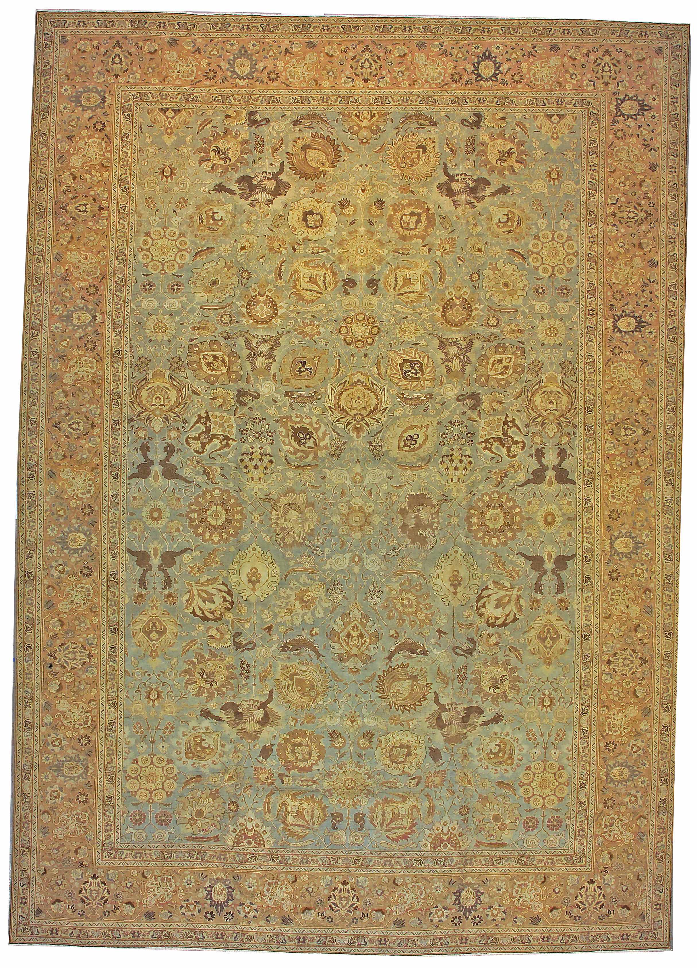 Appraisal: A Tabriz carpet Northwest Persiacirca size approximately ft x ft