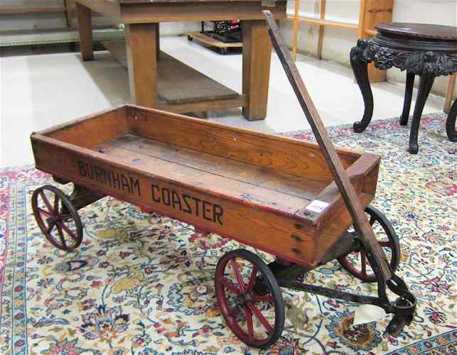 Appraisal: VINTAGE BURNHAM COASTER WAGON The Burnham Line Burnham Mfg Co