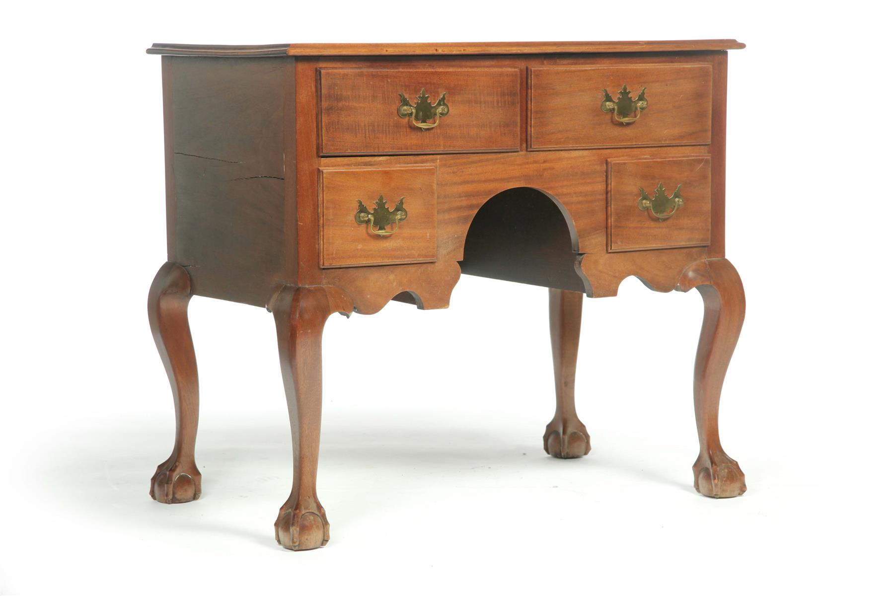 Appraisal: BENCH-MADE CHIPPENDALE DRESSING TABLE American th quarter- th century mahogany