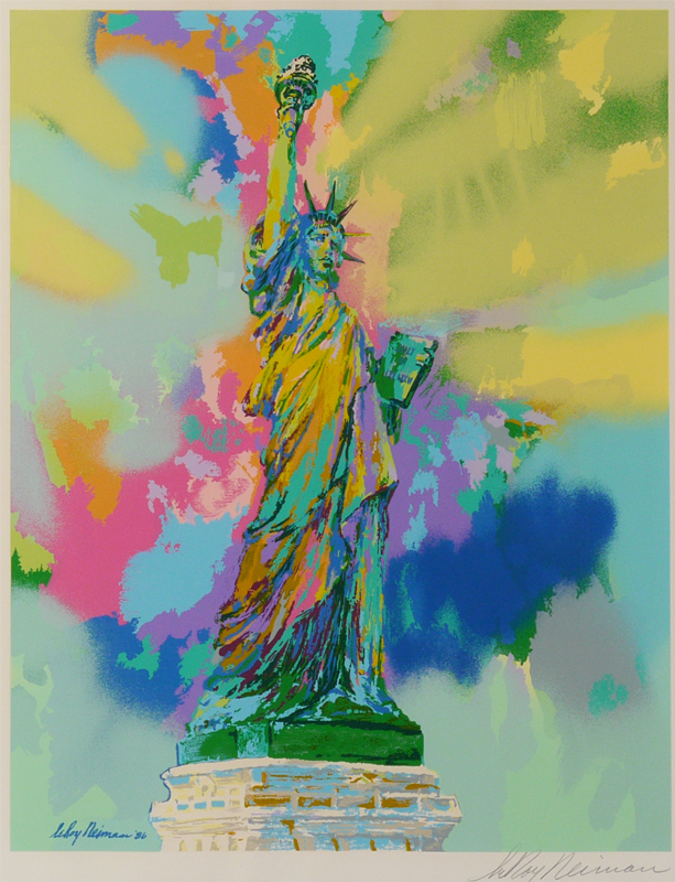 Appraisal: NEIMAN Leroy American - ''Lady Liberty'' Serigraph Sight size ''