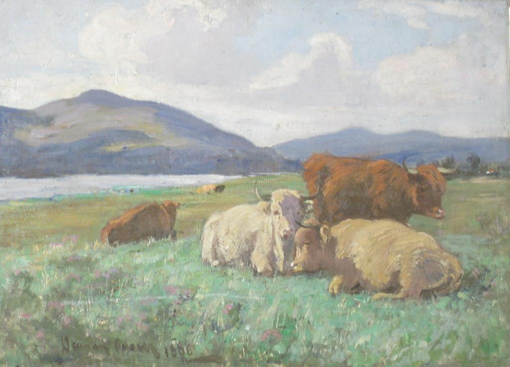 Appraisal: JOSEPH DENOVAN ADAM JNR fl c - Beside the Loch