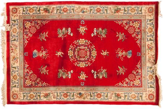 Appraisal: Chinese -line rug China modern x