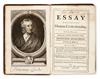 Appraisal: LOCKE JOHN An Essay Concerning Human Understanding Engraved frontispiece portrait