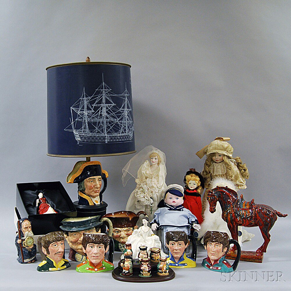 Appraisal: Twenty-one Assorted Doulton Items including a character jug converted to