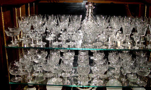 Appraisal: WATERFORD LISMORE CRYSTAL pieces to include water goblets '' champagne