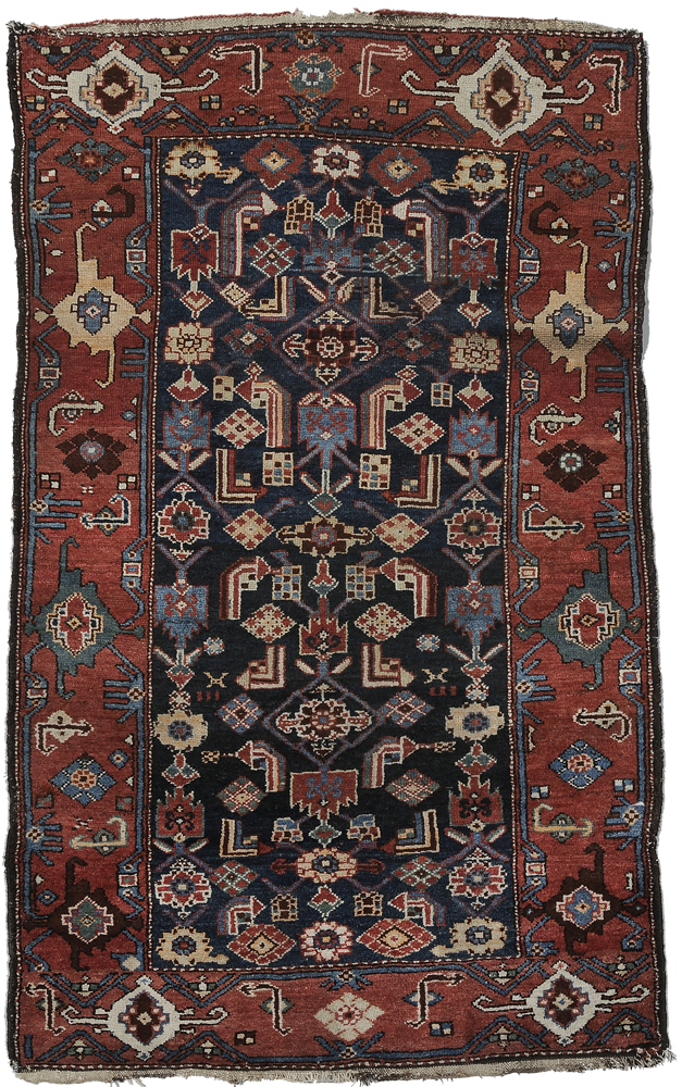 Appraisal: Lori Rug Persian early th century repeating geometric motifs on