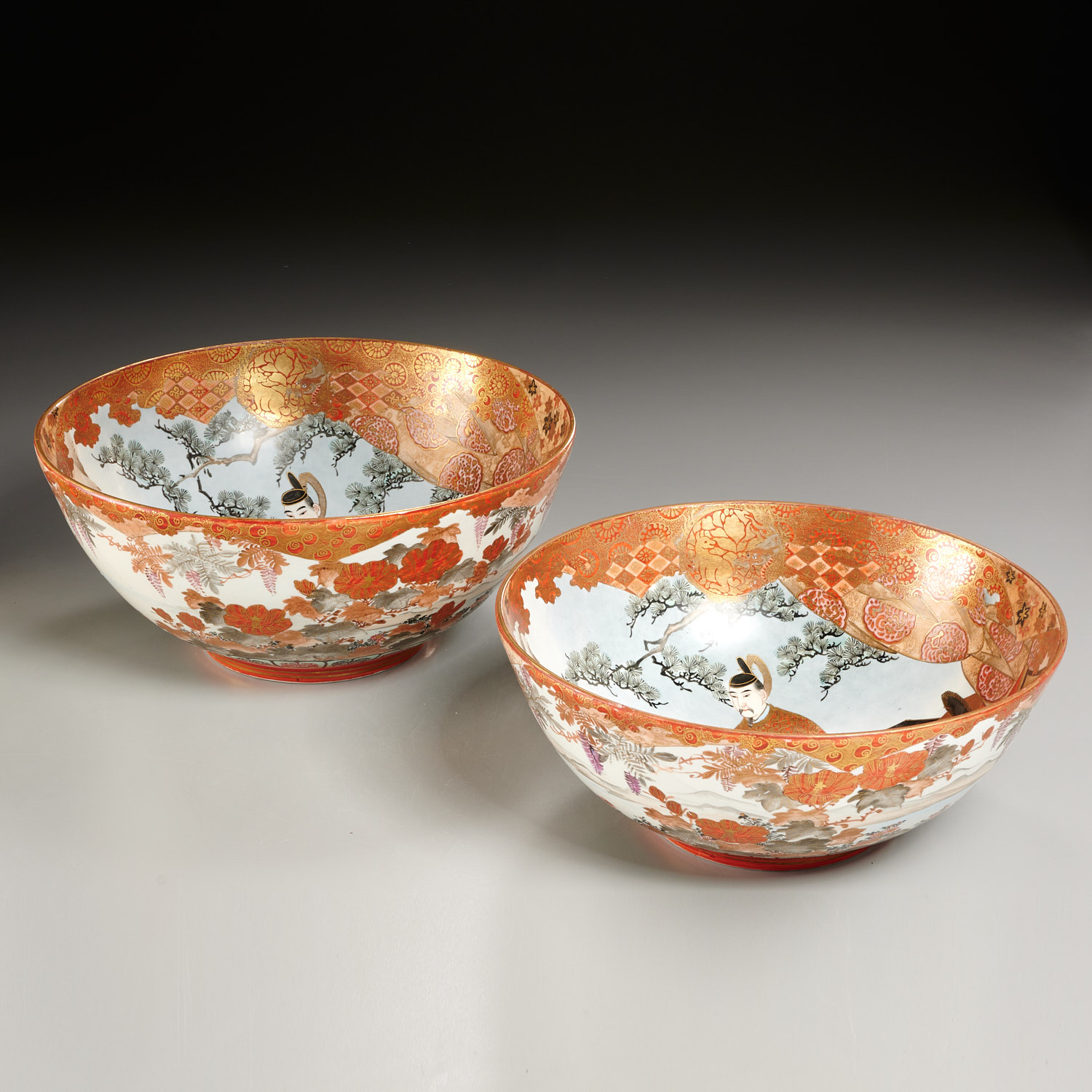 Appraisal: JAPANESE KUTANI PORCELAIN BOWLS Meiji Period th th c Japan