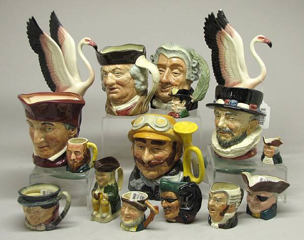 Appraisal: A collection of Royal Doulton character mugs and other ceramics