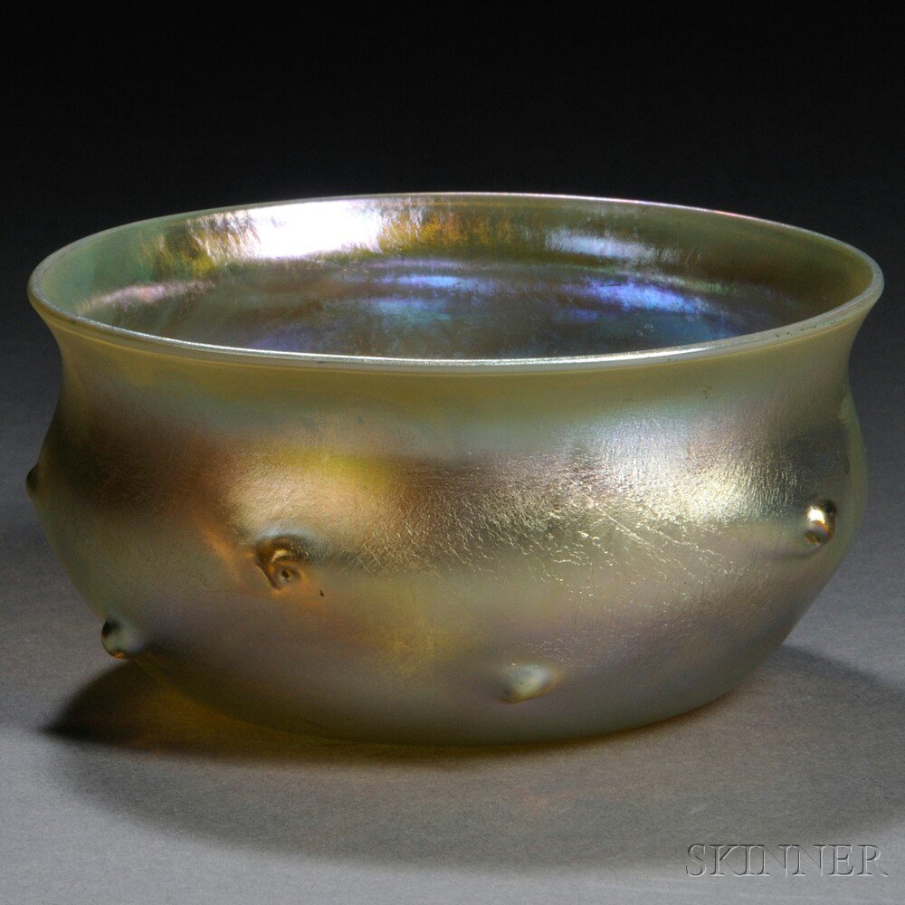 Appraisal: Tiffany Gold Favrile Bowl Art glass New York early th