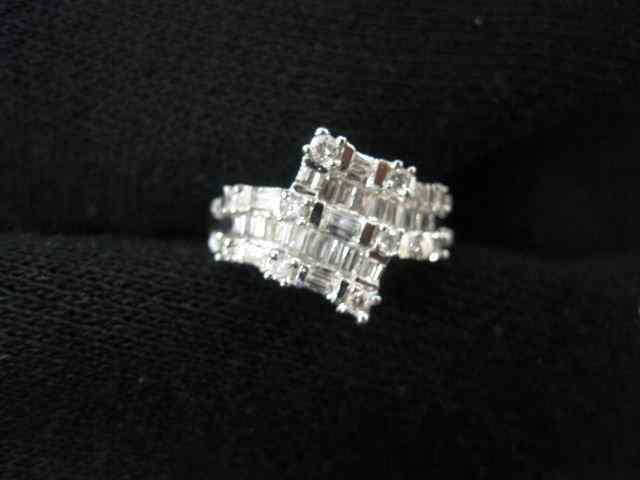 Appraisal: Diamond Ring diamonds totaling carats in k white gold with