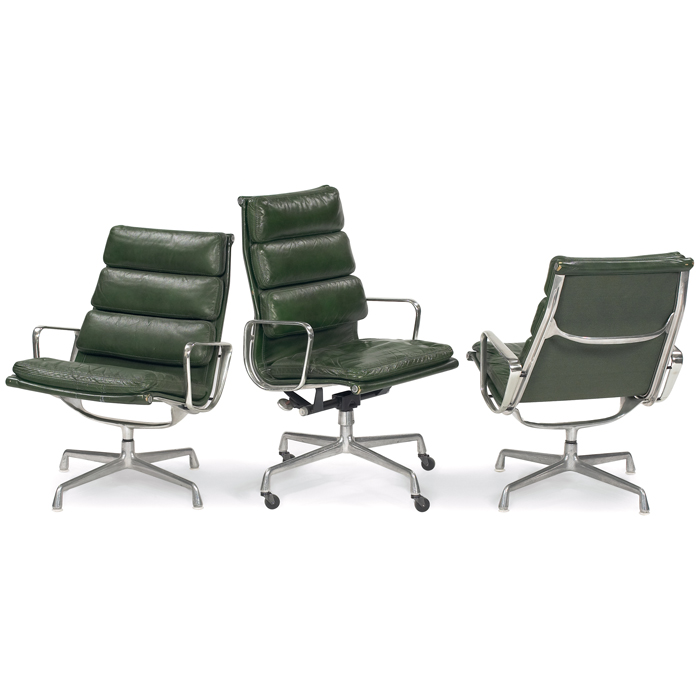 Appraisal: Charles and Ray Eames Soft Pad lounge chairs by Herman