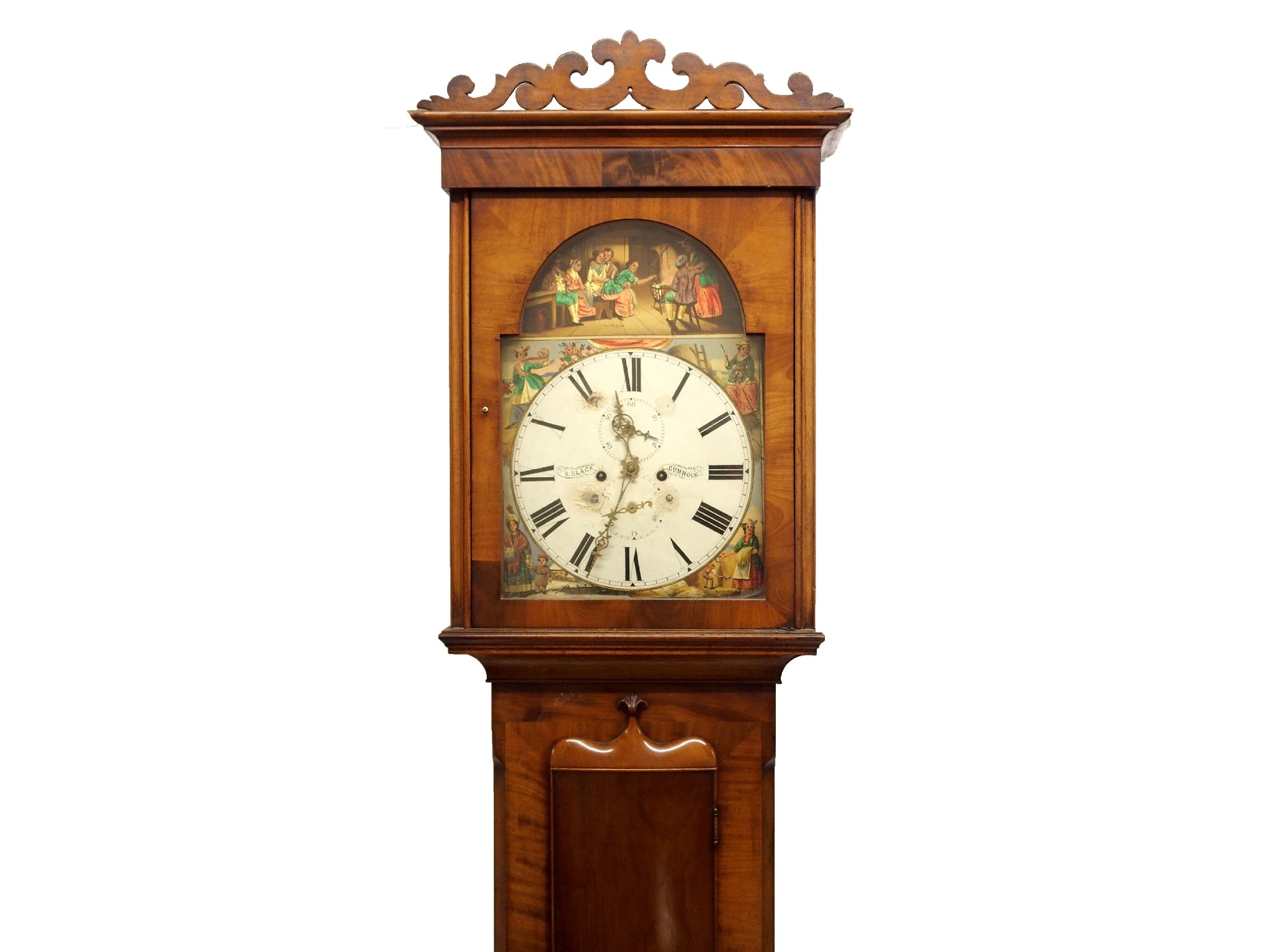 Appraisal: An early Victorian mahogany longcase clockthe dial inscribed to R