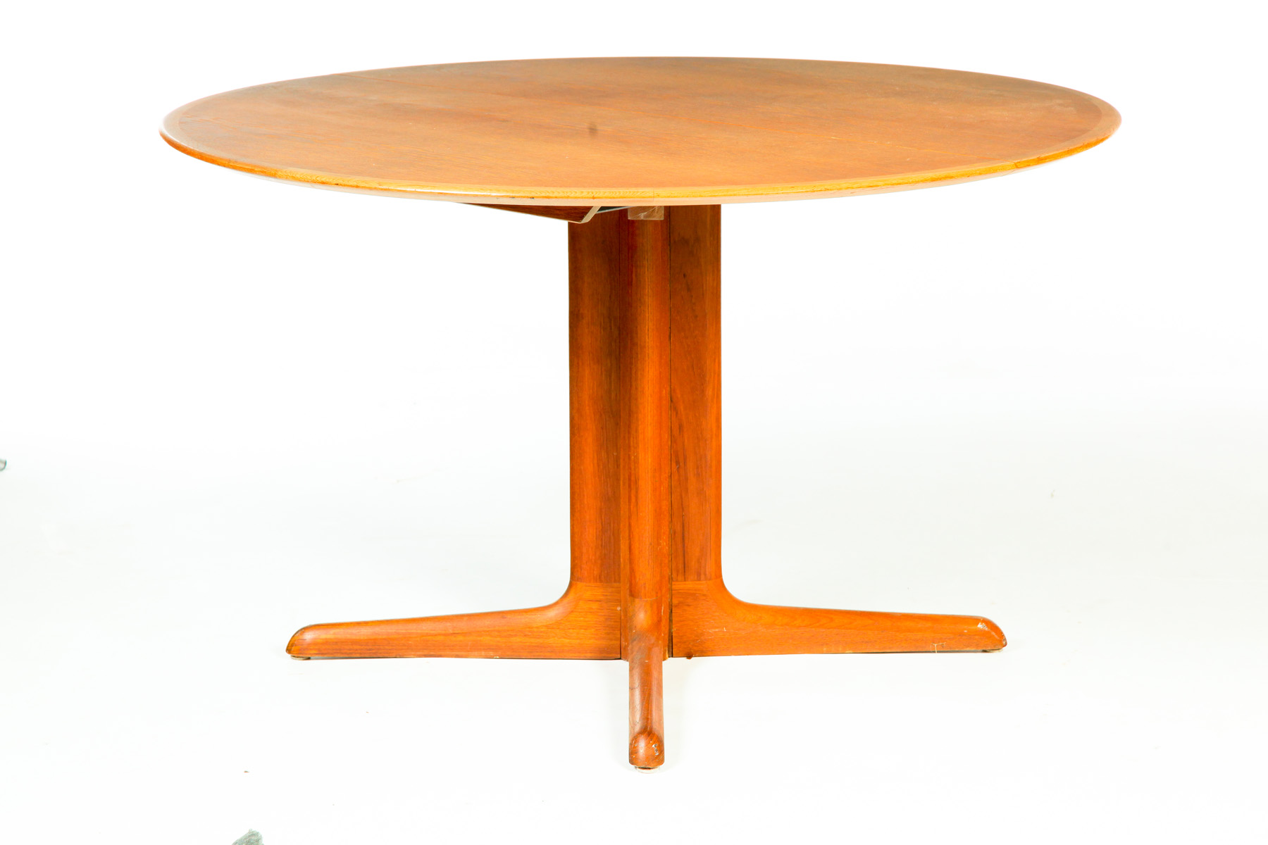 Appraisal: DYRLUND DINING EXTENSION TABLE Denmark mid th century Circular top