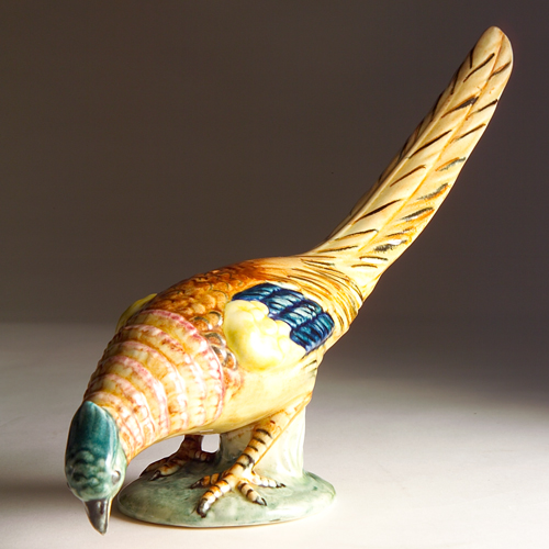 Appraisal: Rare STANGL Della-Ware Pheasant in natural colors Marked x