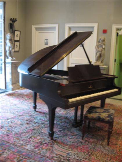 Appraisal: Steinway mahogany baby grand piano date no for Model 'M'