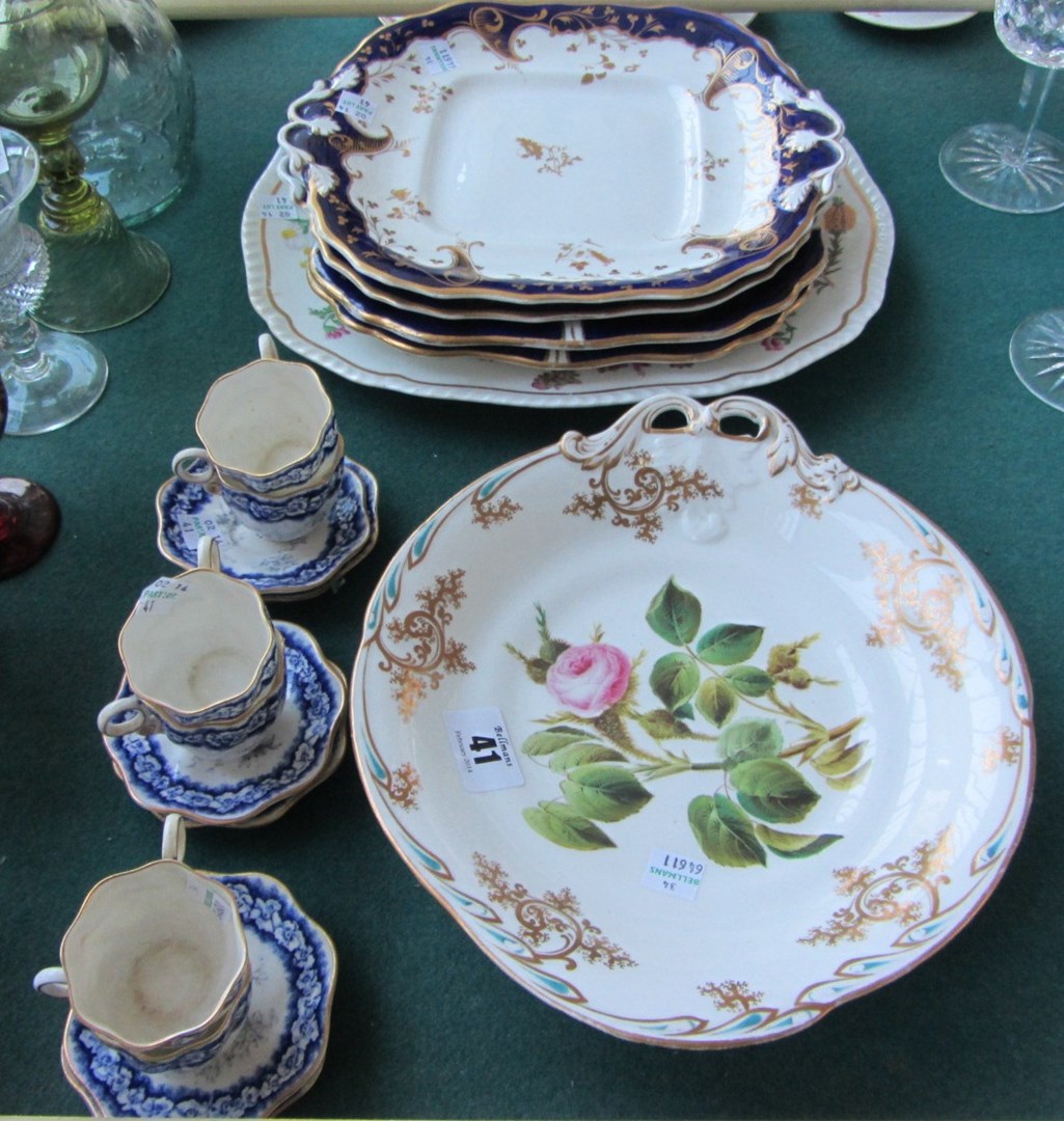 Appraisal: A miniature Coalport six piece part tea service and a