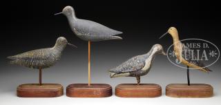 Appraisal: GROUP OF SHOREBIRD DECOYS Late th-Early th century Nantucket Mass