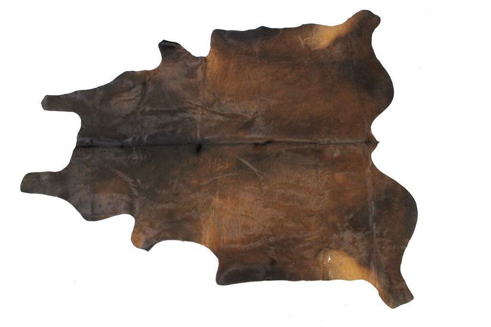 Appraisal: Natural Brown Cowhide Premium Rug The lot features an excellent