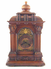 Appraisal: An early th century mahogany boardroom clock the architectural case