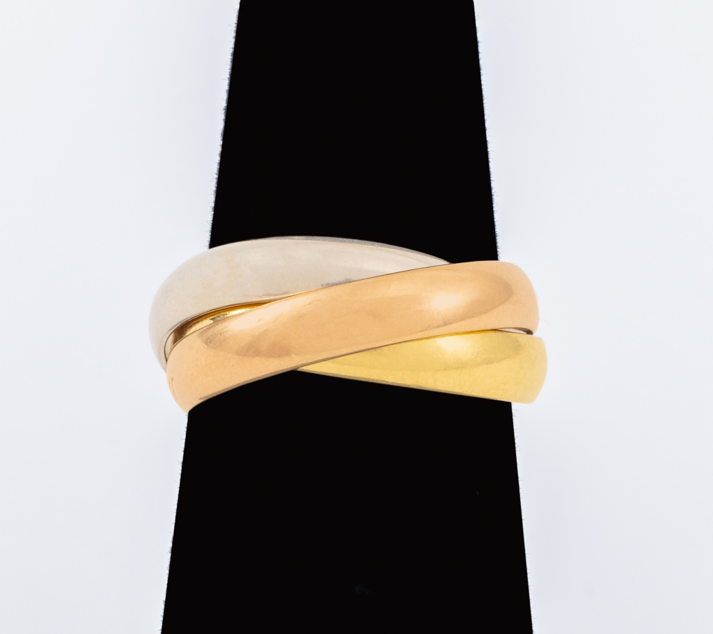 Appraisal: VINTAGE CARTIER K GOLD TRINITY RING Vintage Cartier K Trinity