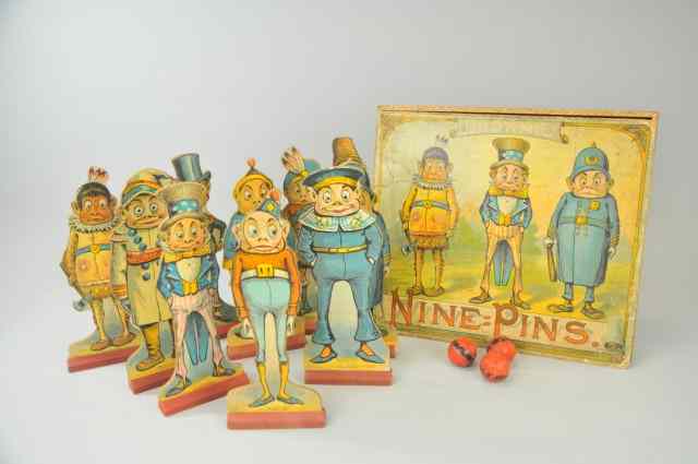 Appraisal: BROWNIE NINE PINS GAME McLoughlin Brothers Palmer Cox Brownie Ten