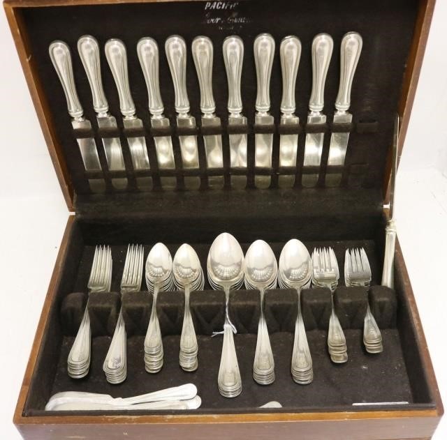 Appraisal: PIECE STERLING SILVER FLATWARE SET BY WATSONIN THE COMMONWEALTH PATTERN