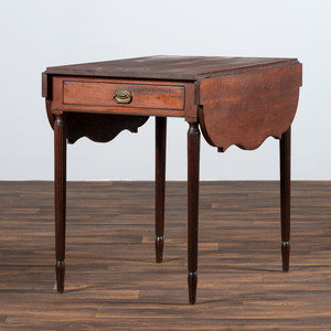 Appraisal: A Late Federal Mahogany Pembroke Table Likely New York Circa