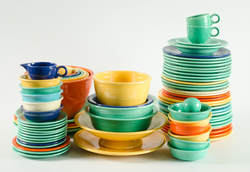 Appraisal: SEVENTY-SIX PIECE FIESTA DINNERWARE comprised of dinner plates luncheon plates