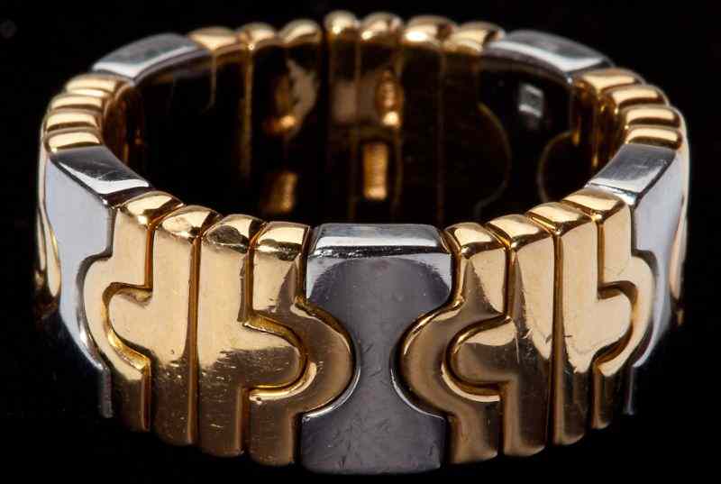 Appraisal: Bulgari Torque Ring Italydesigned as an KT yellow gold wide