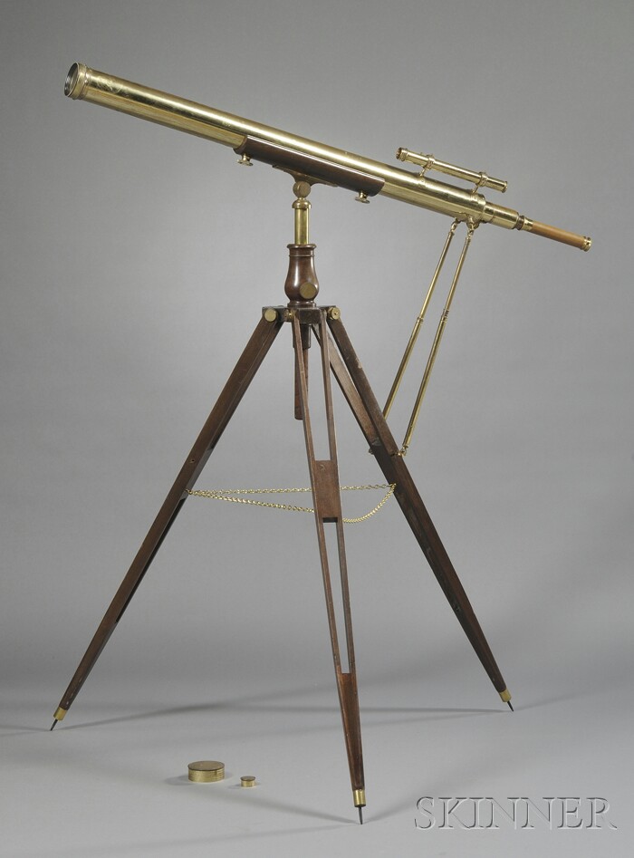 Appraisal: -inch Broadhurst Clarkson Co Refracting Telescope with -in main tube