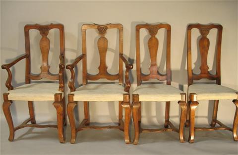 Appraisal: SET OF TEN FRENCH PROVINCIAL STYLE DINING CHAIRS The chairs