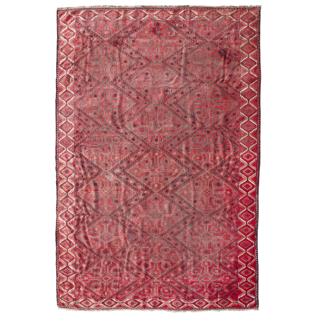 Appraisal: BESHIR CARPET TURKMENISTAN EARLY TH CENTURY the red field with